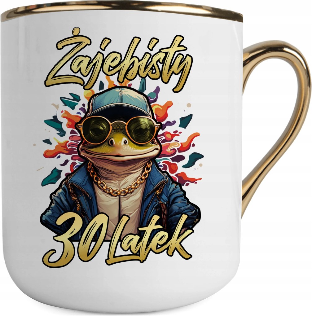 Fehér-arany Bögre 30. Születésnapra 30 Éveseknek Szuper Ajándék