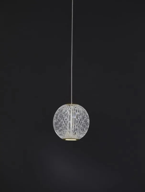 NOVA LUCE 9511010 BRILLANTE Egyágú Függesztett Lámpa Akril LED IP20