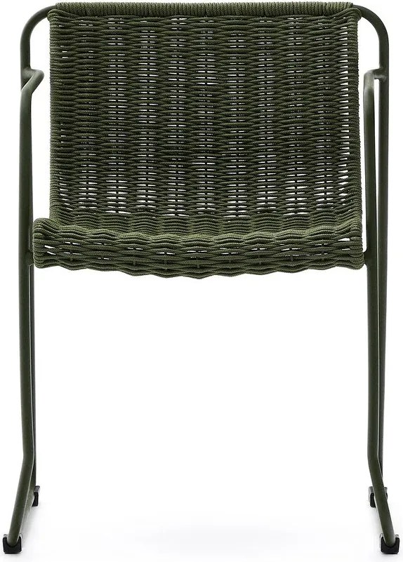 Zöld fém kerti szék Maurina – Kave Home