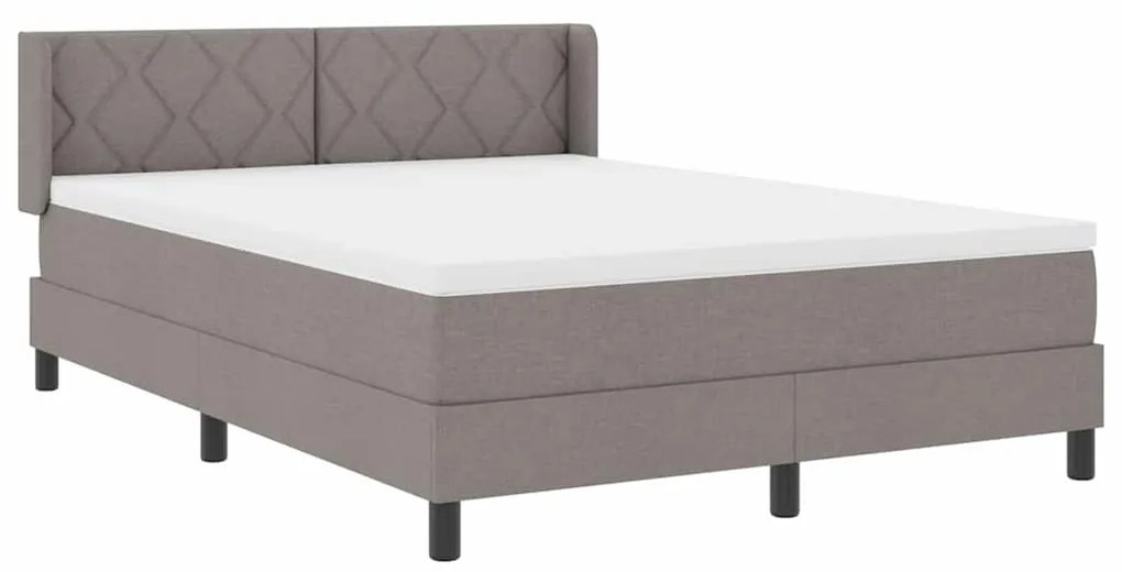 Boxspring ágy matraccal matracmal Tópszínű 140 x 190 cm