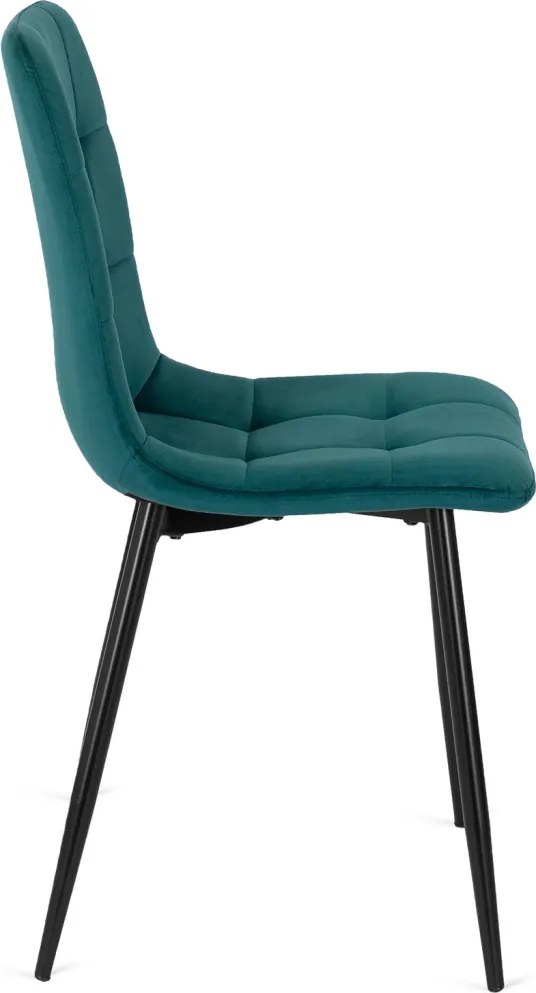 Szék türkiz színben, bársony kárpittal. PERU