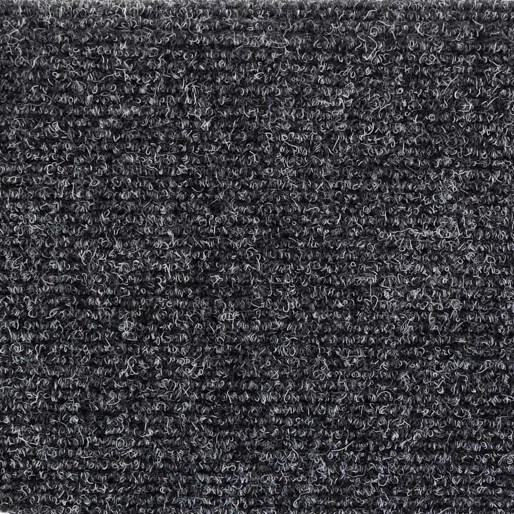 5 db sötétszürke tűlyukasztott öntapadó lépcsőszőnyeg 56x17x3cm