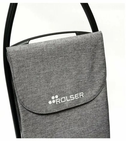 Rolser Com Tweed 8 Black Tube kerekesbevásárlótáska, szürke
