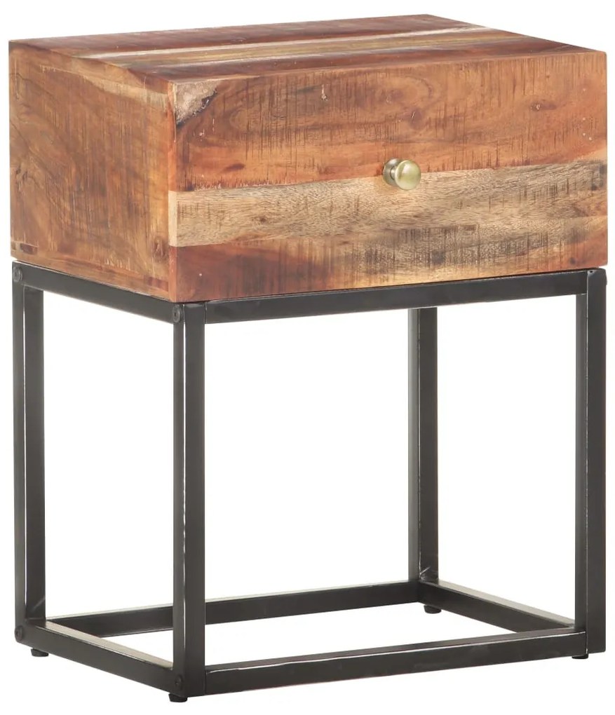 nyers akácfa éjjeliszekrény 40 x 30 x 50 cm