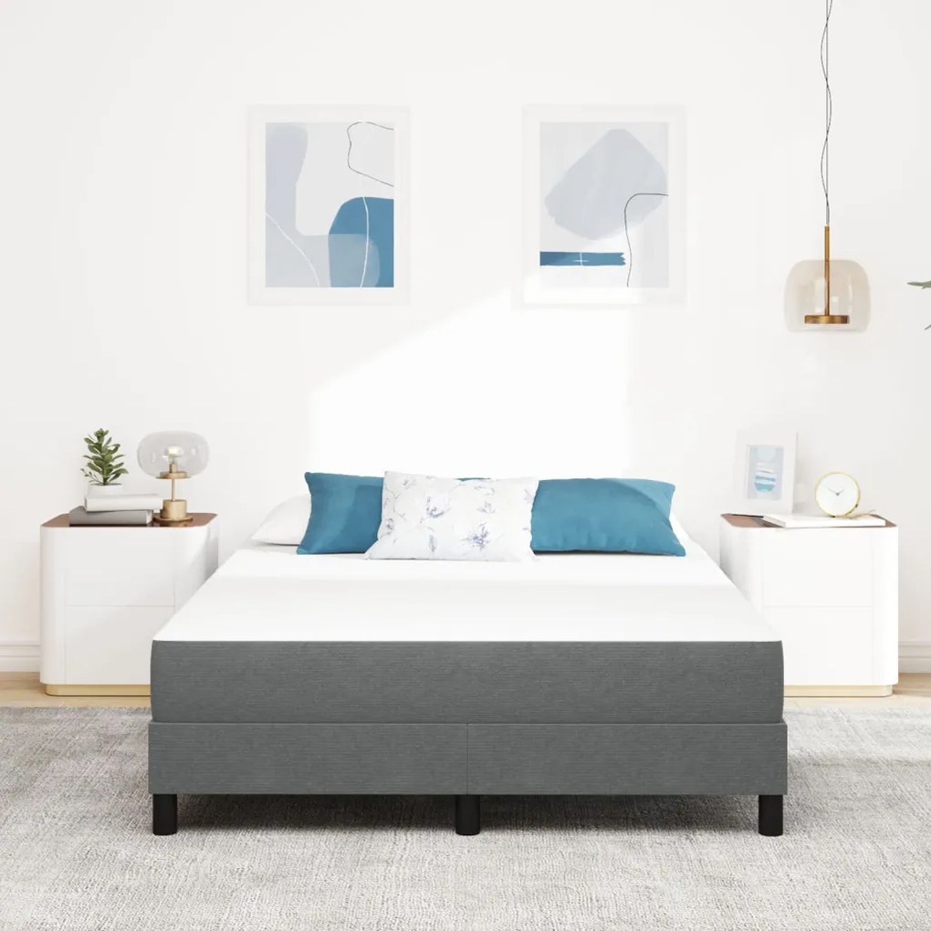Zsebgazdas Matrac Világosszürke Közepes 160x200x20 cm Szövet