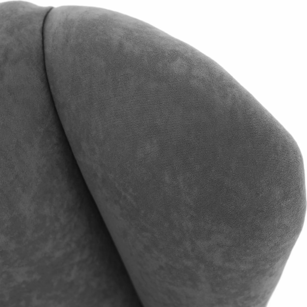 Füles fotel, szürke, CHARLOT