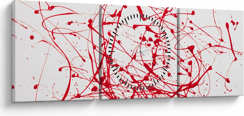 Csöpögő kép (órával) (90x30 cm)