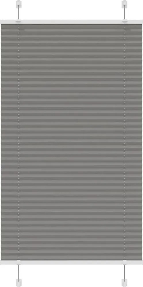 vidaXL pliszírozott redőny antracit 80x150 cm szövetszélesség 79,4 cm