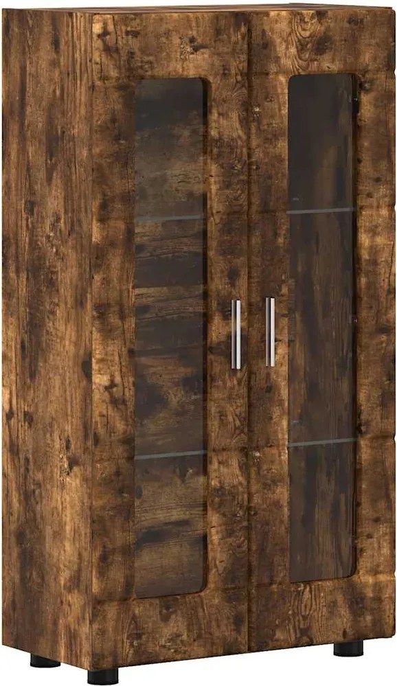 vidaXL Széf polcokkal FLORIN Füstölt tölgy 55,5 x 29 x 103 cm Faanyag