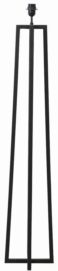 Matt fekete állólámpa talp 130 cm Miley – Light & Living