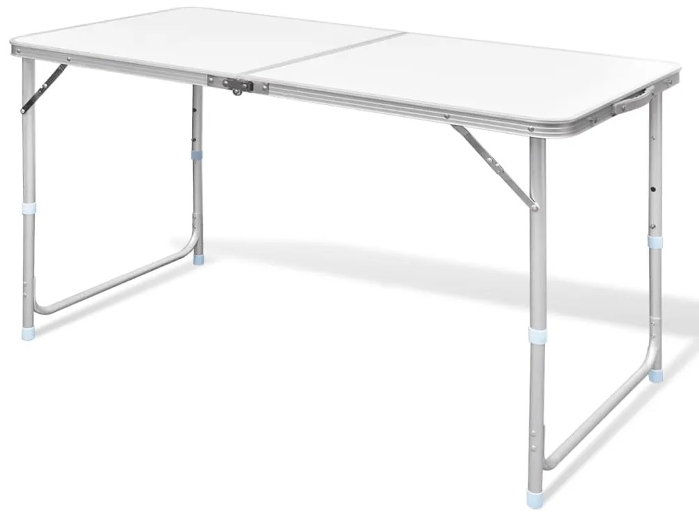 vidaXL összecsukható állítható alumínium kempingasztal 120 x 60 cm