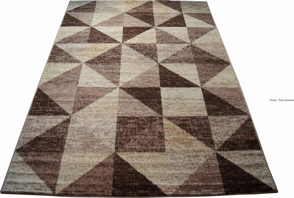 Szőnyeg bézs barna,geometrikus 200x300 cm