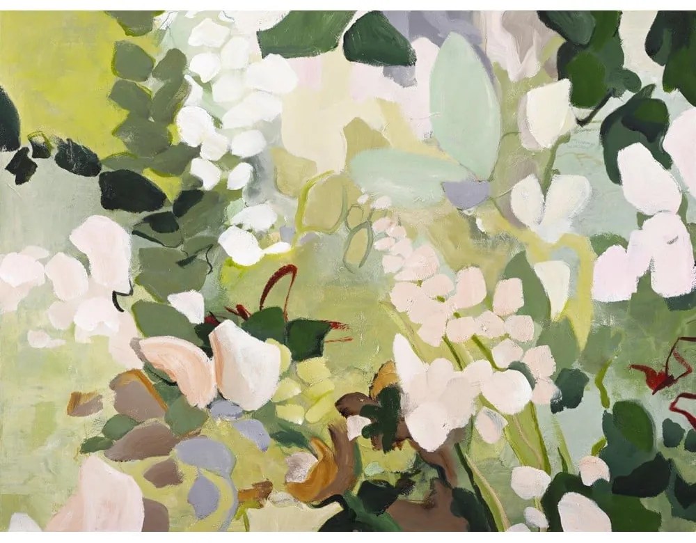 Kép kézzel festett részletekkel 90x118 cm Green Garden – Malerifabrikken