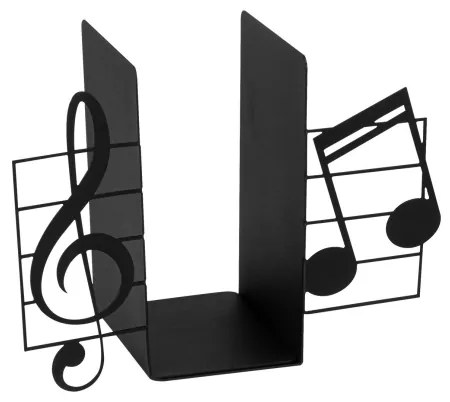 Könyvtámasz 22x35.5 cm fekete