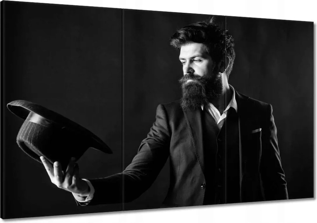 Vászonkép 120x80 Férfi kalappal