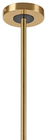 Csillár rúdon ROLLO 8xE14/5W/230V arany/füstös bézs