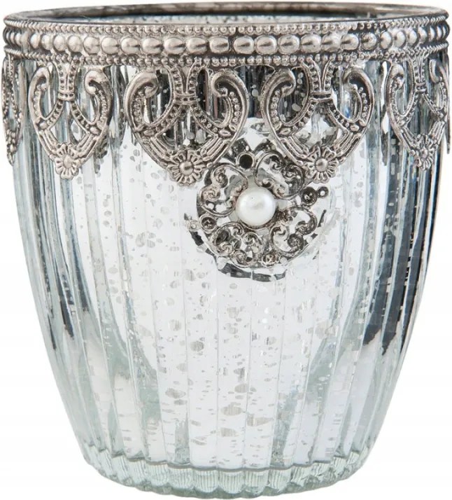 Dekoratív teamécsestartó 10x10 cm