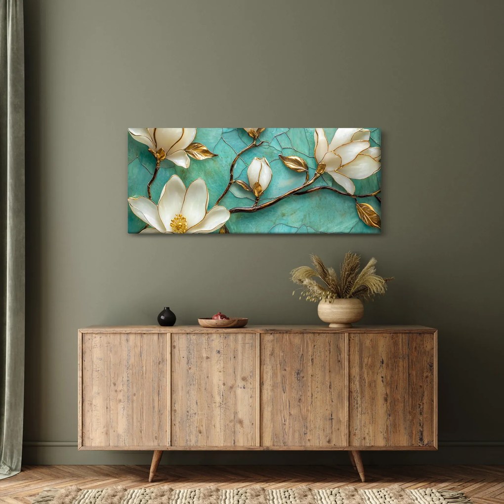 Kép - 3D magnóliák (120x50 cm)