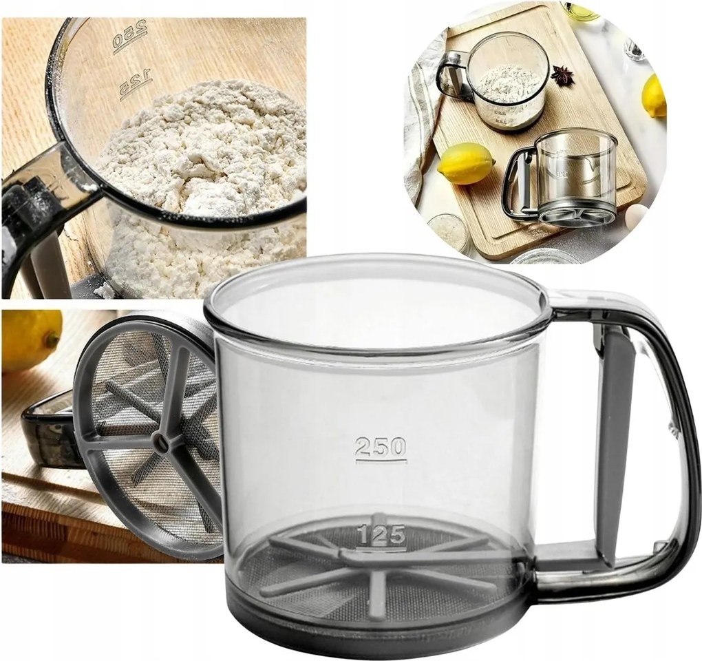 Kakaós Lisztszűrő 11x15,5 CM Konyhai Szűrő