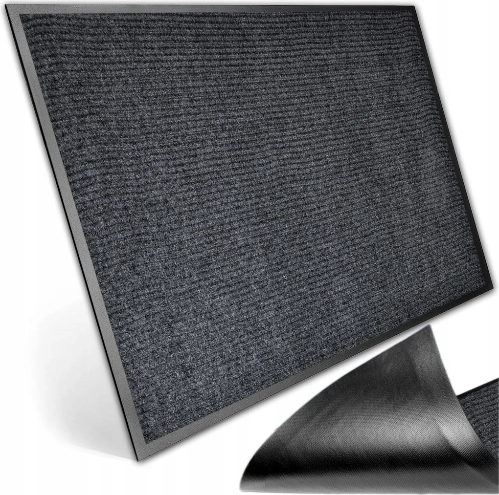 Lábtörlő bejárati ajtóhoz 80x120 cm Yolanda szürke