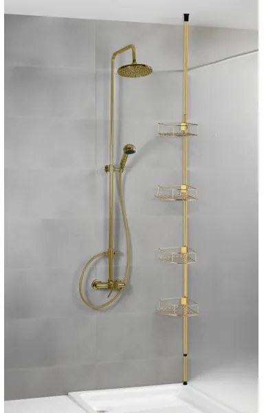 WENKO 24569100-Sarokpolc DOLCEDO 31x275 cm aranyszínű