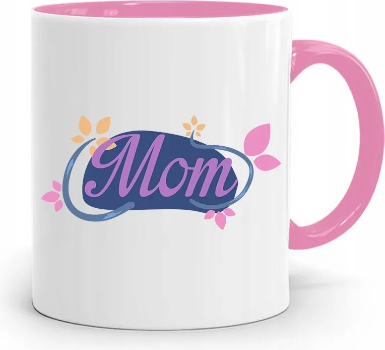 Rózsaszín Bögre Ajándék Anyukáknak Ajándék fényképes nyomattal