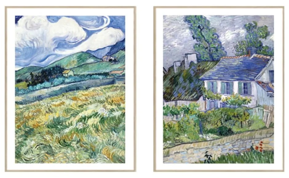 Reprodukciós kép szett 2 db-os 30x40 cm Van Gogh – knor