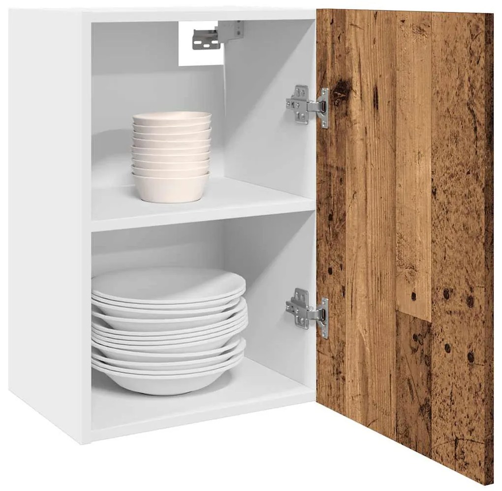 “Lyon” antik fa színű szerelt fa függőszekrény 40 x 31 x 60 cm