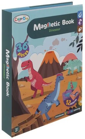Mágneses puzzle - dinoszauruszos