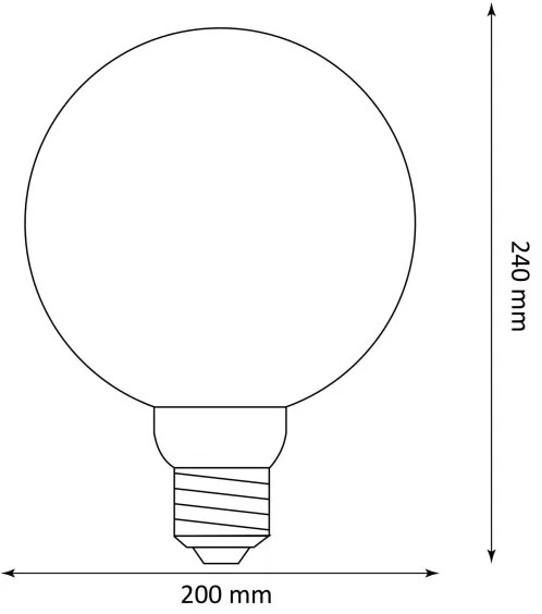 LED Izzó DECO VINTAGE G200 E27/4W/230V 1800K
