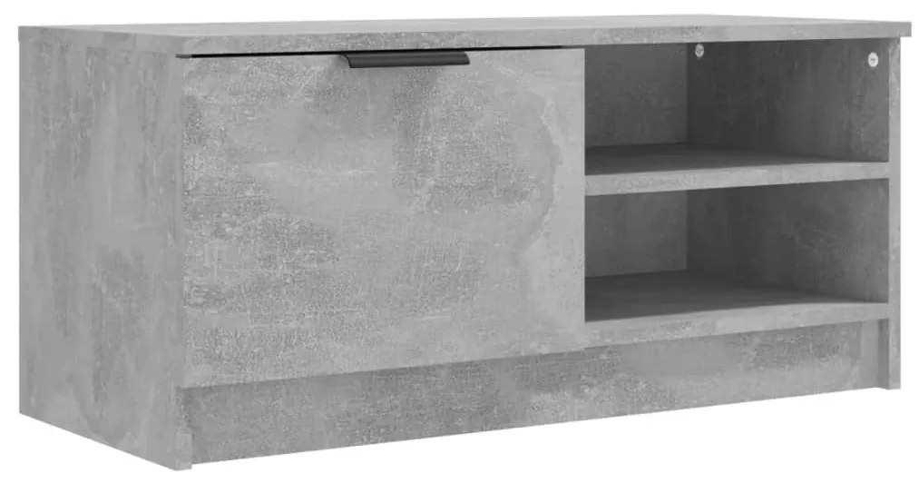 2 db betonszürke szerelt fa TV-szekrény 80x35x36,5 cm