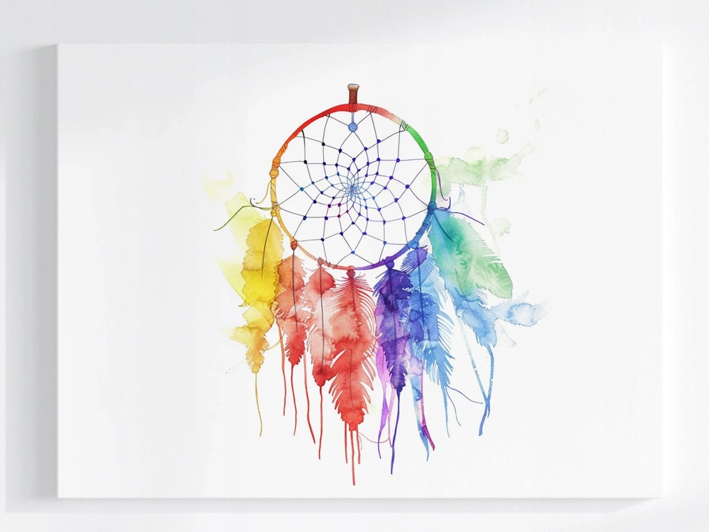 Poszter Színes Álomfogó Dream Catcher 80x60