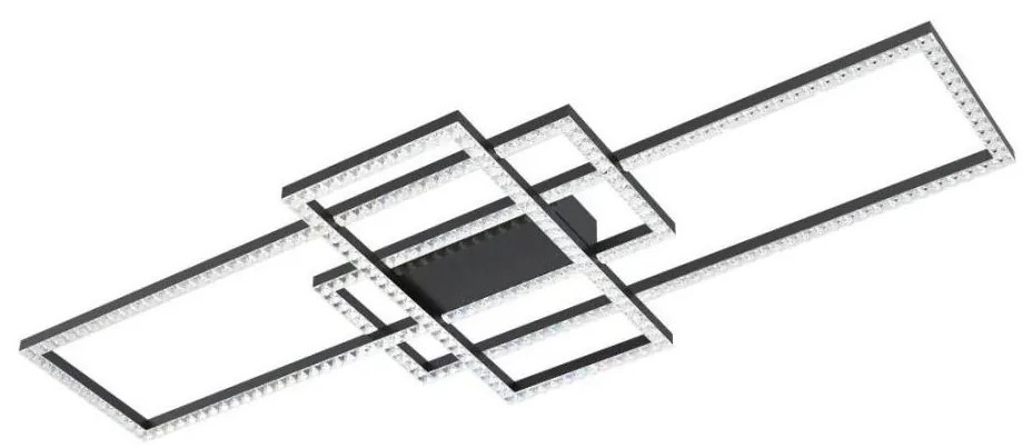 Zuma Line Zuma Line MX7907-3B-3BT- LED Mennyezeti lámpa ERVI LED/52W/230V 2700-6000K fekete ZL0456