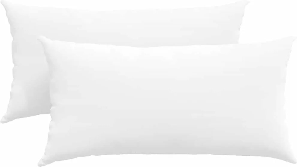 vidaXL Kanapé párnák 2 pcs Fehér 80 x 40 cm szövet