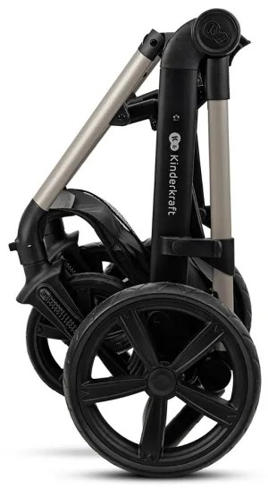 KINDERKRAFT-Kombinált babakocsi 3in1 MOOV 2 Moonlight szürke + autósülés MINK PRO