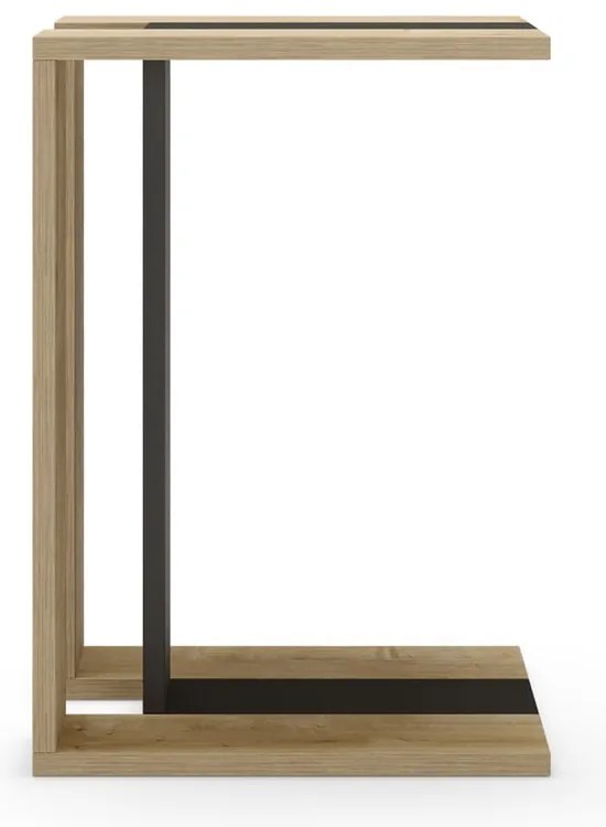 Tárolóasztal tölgyfa dekorral 40x30 cm Macha – Marckeric