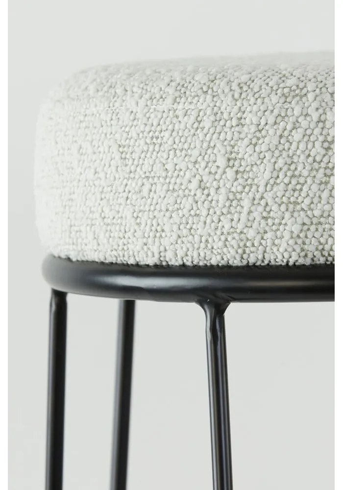 Fehér kárpitozott bárszék (ülésmagasság 73 cm) Alice – Light &amp; Living