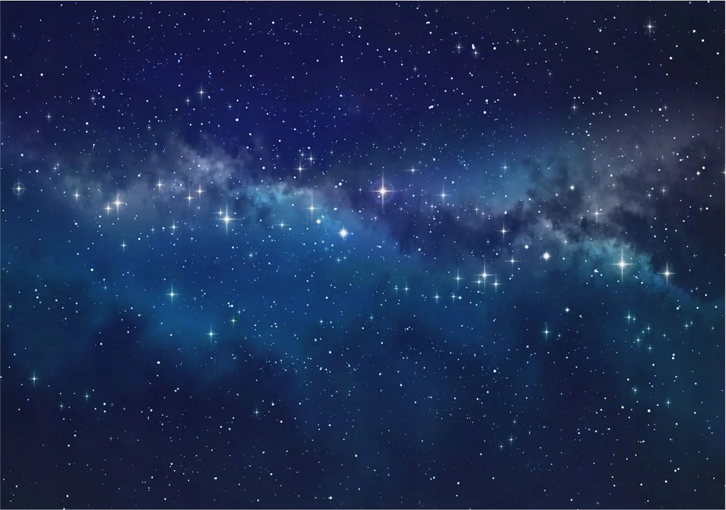 Dekoratív Fotótapéta Hálószobába Csillagos éjszaka 208x146 Ragasztó