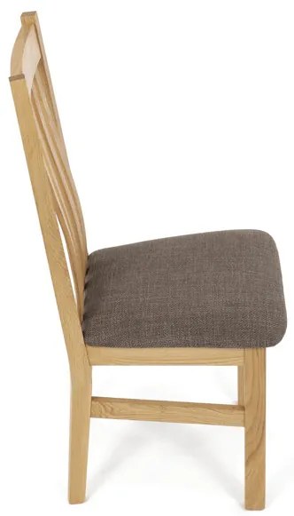 Tömör Tölgy Étkezőszék Barna Párnázott Üléssel. C-2100