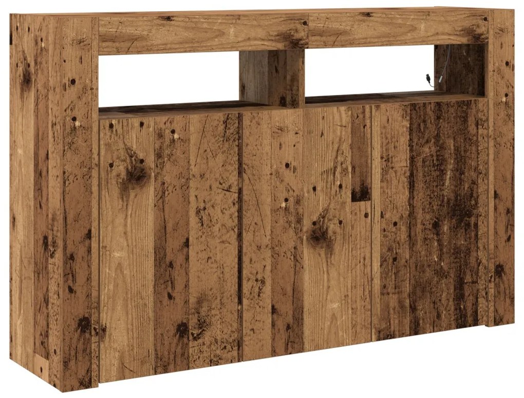 Tálaló Régi fa Mérnöki fa 116 x 30 x 75 cm Tálaló