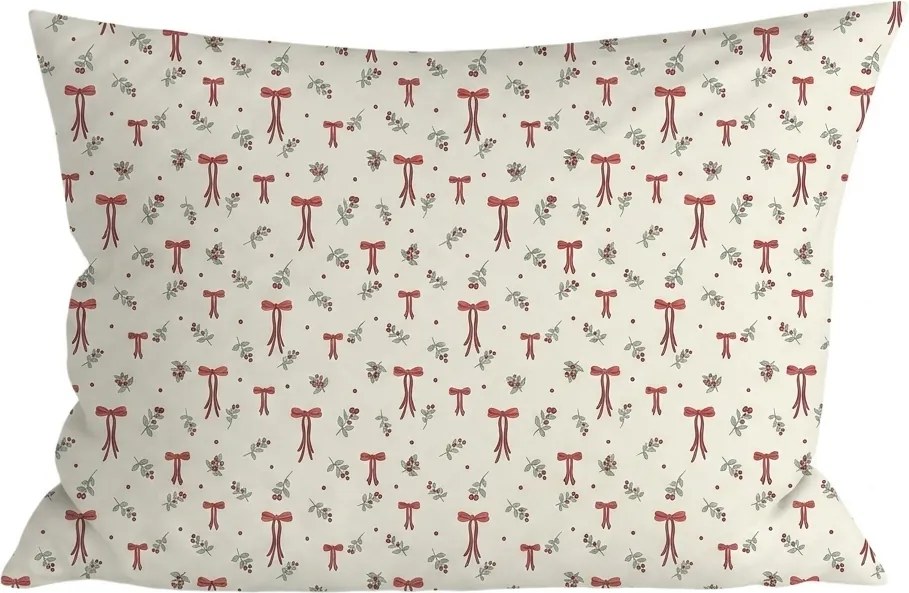 Poliészter-pamut párnahuzat HOLLY BOWS POLY 50x70 cm, színes