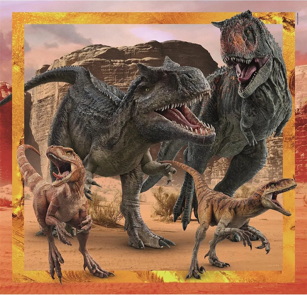 Jurassic World Allosaurus 3x48 db-os puzzle Clementoni
