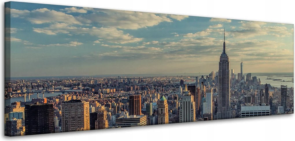 Vászonkép Építészet Manhattan 120X40 cm