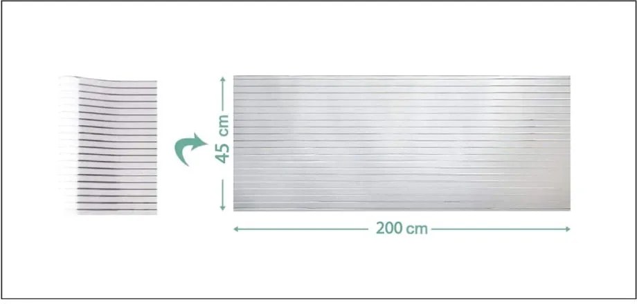 Lines matt üvegmatrica védőfóliával, hosszúság 2 m - Ambiance