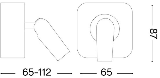 Ideal Lux - LED Fali spotlámpa BEAN LED/3W/230V CRI 90 arany