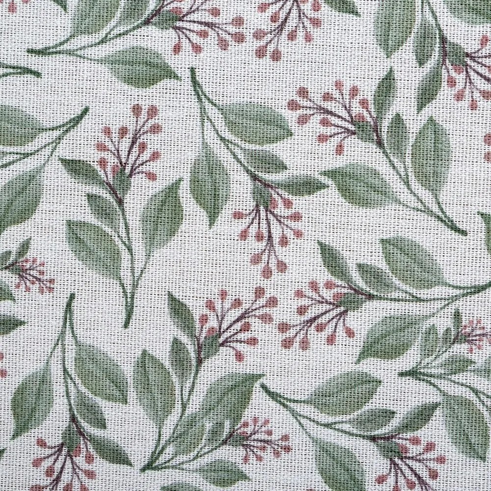 Abrosz dekoratív vízálló Grace 110x140 Eurofirany fehér zöld