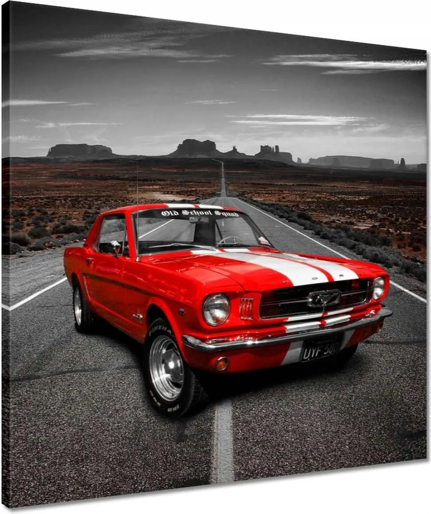 Vászonkép 50x50 Piros Ford Mustang
