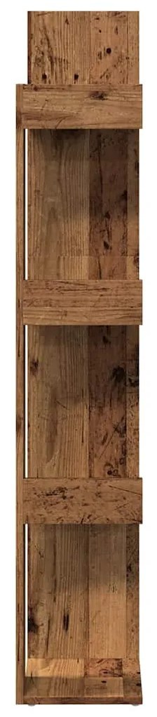 Könyves szekrény Régi fa 86x25,5x140 cm Gépelt fa