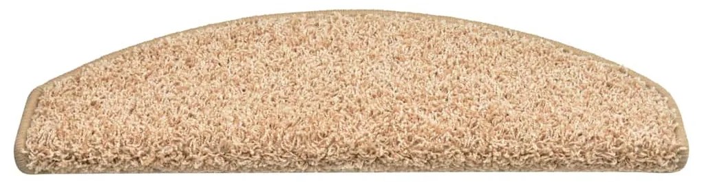 15 db aranyszínű, félkör alakú lépcsőszőnyeg 65 x 21 x 4 cm, nagy