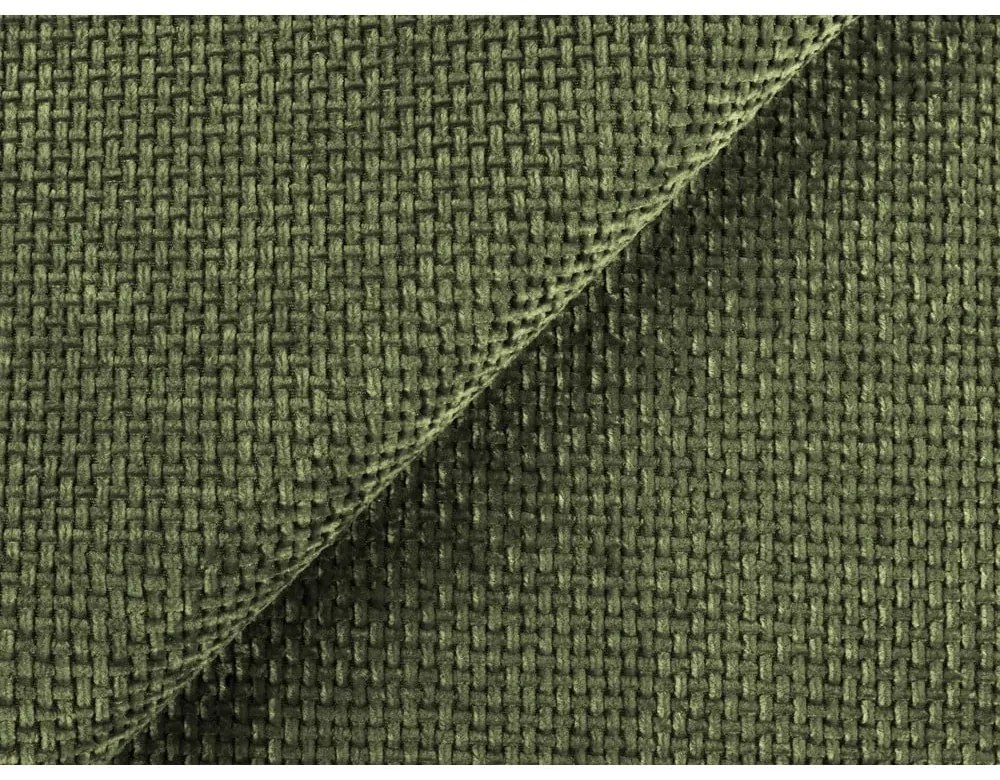 Zöld kárpitozott ágyneműtartós franciaágy ágyráccsal 140x200 cm Keoni – Makamii